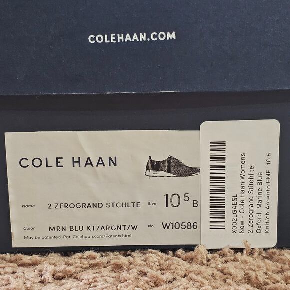 Cole Haan 2.ZEROGRAND Oxford Shoes Womens 10.5B Marine Blue Argento Stitchlite - Picture 10 of 11